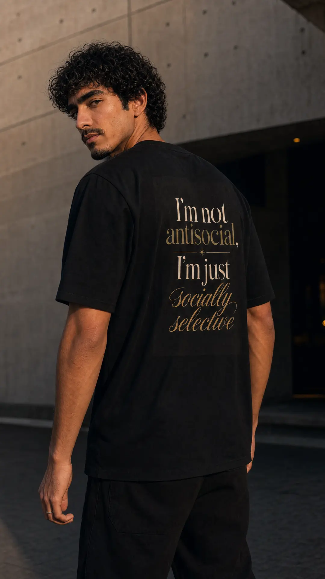 Moody by Nika — I'm not antisocial, I'm just socially selective tee