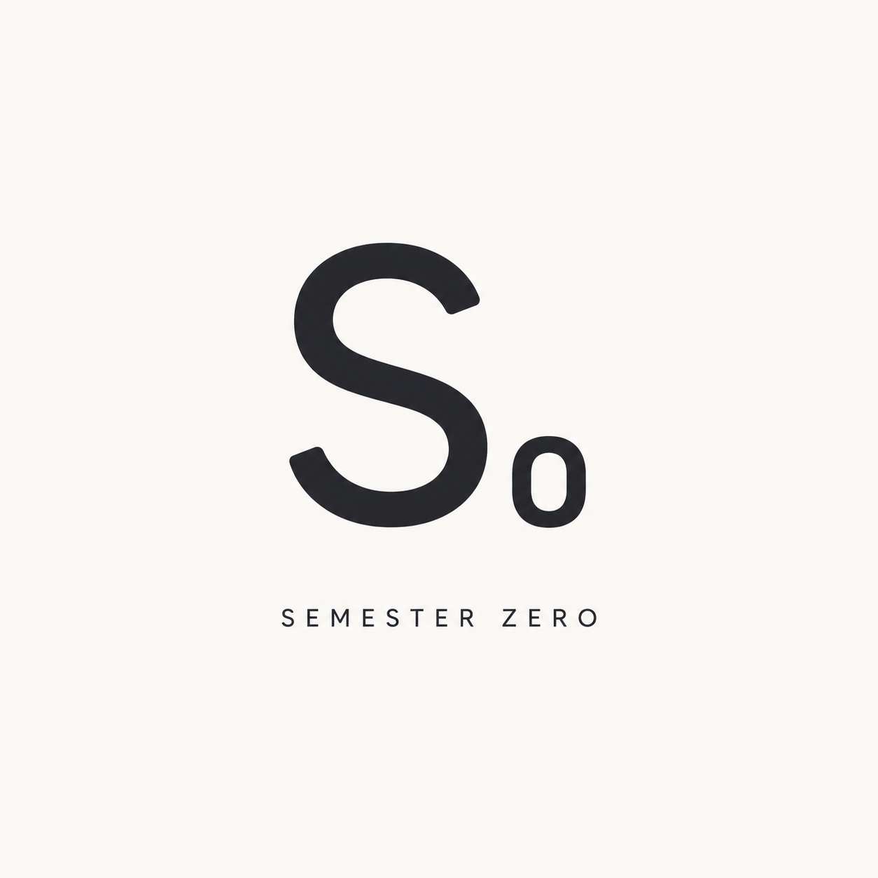 Semester 0 — logo and wordmark