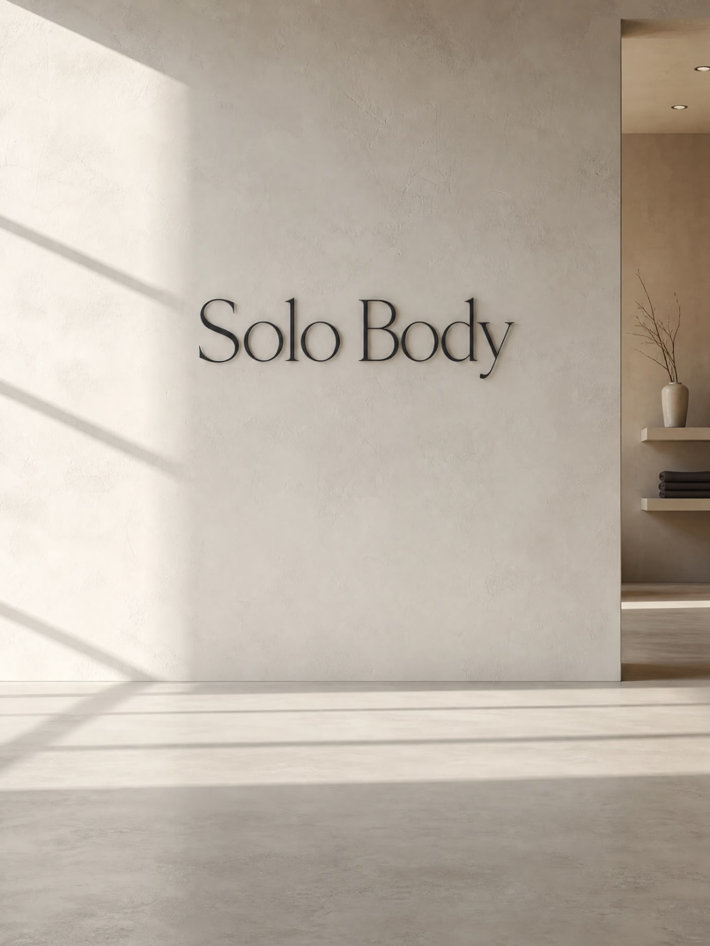Solo Body — signage and brand environment