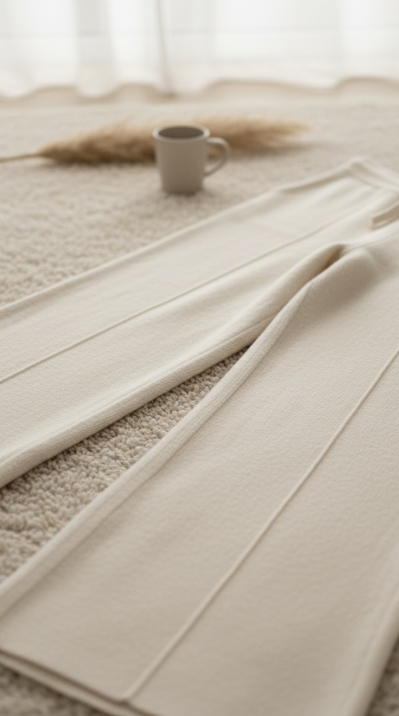 Nika Maison — soft ivory loungewear detail