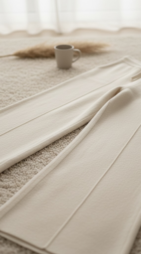 Nika Maison — soft ivory loungewear detail